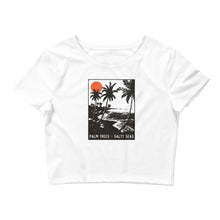 Load image into Gallery viewer, Palm Trees - Salty Seas  Crop Top

