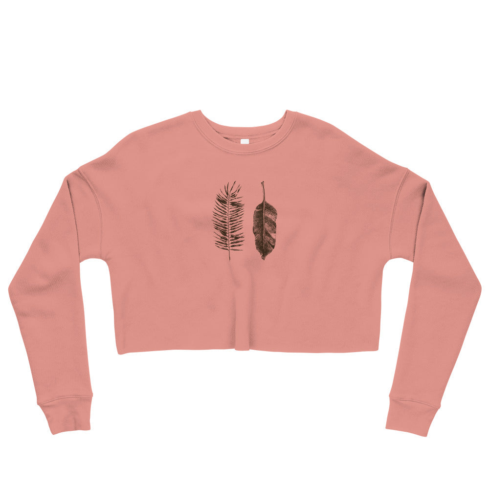 Tropical Leaf Crop Sweatshirt